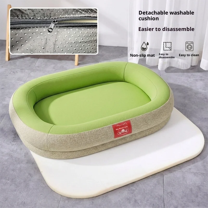 Colchoneta impermeable y antimordidas para perros con funda lavable - imagen 5