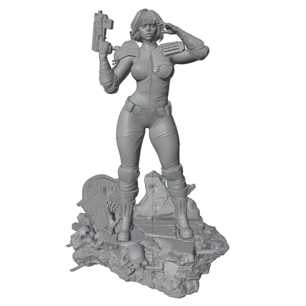 Figura resina guerrera manualidades para decoración gatos y perros - imagen 3