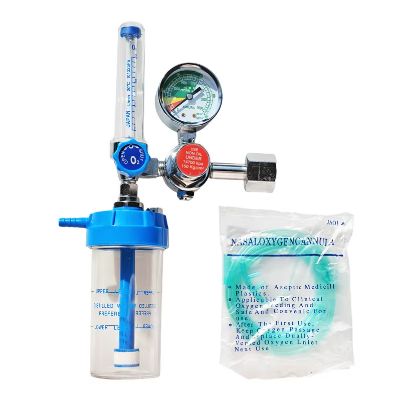Inhalador de oxígeno para perros y gatos con regulador de flujo