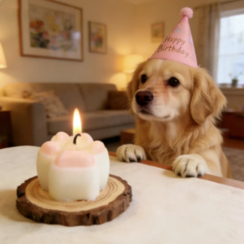 Velas de cumpleaños con forma garra de gato para gatitos y cachorros - imagen 3