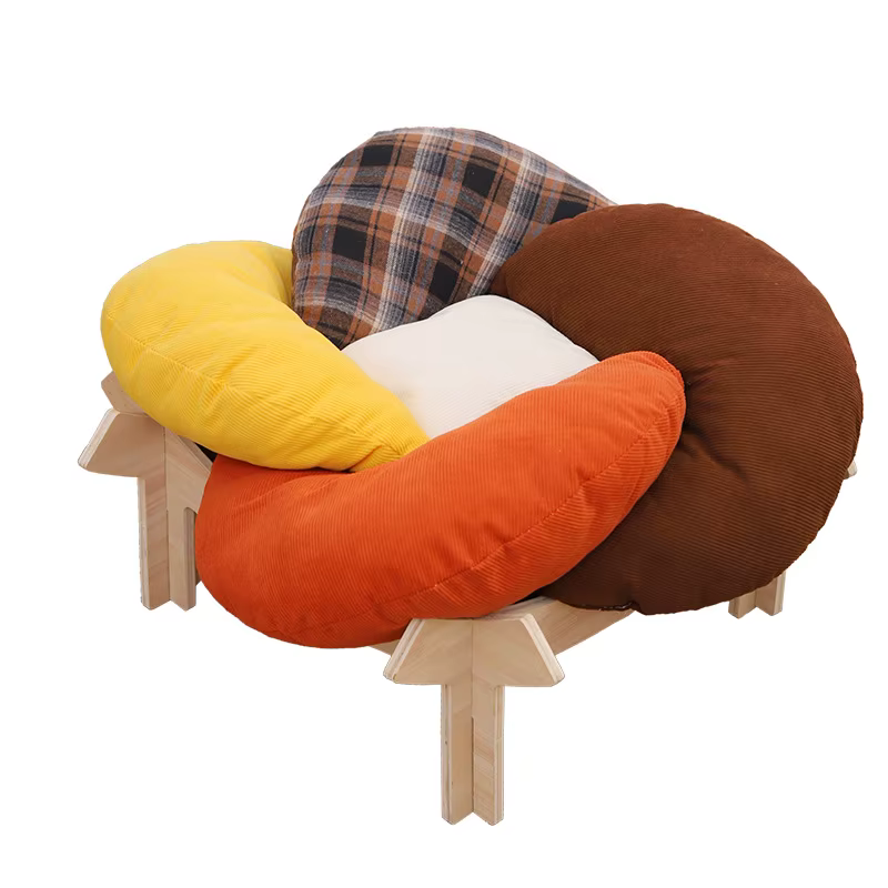 Cama de madera maciza 2 en 1 para gatos y perros – universal - imagen 5
