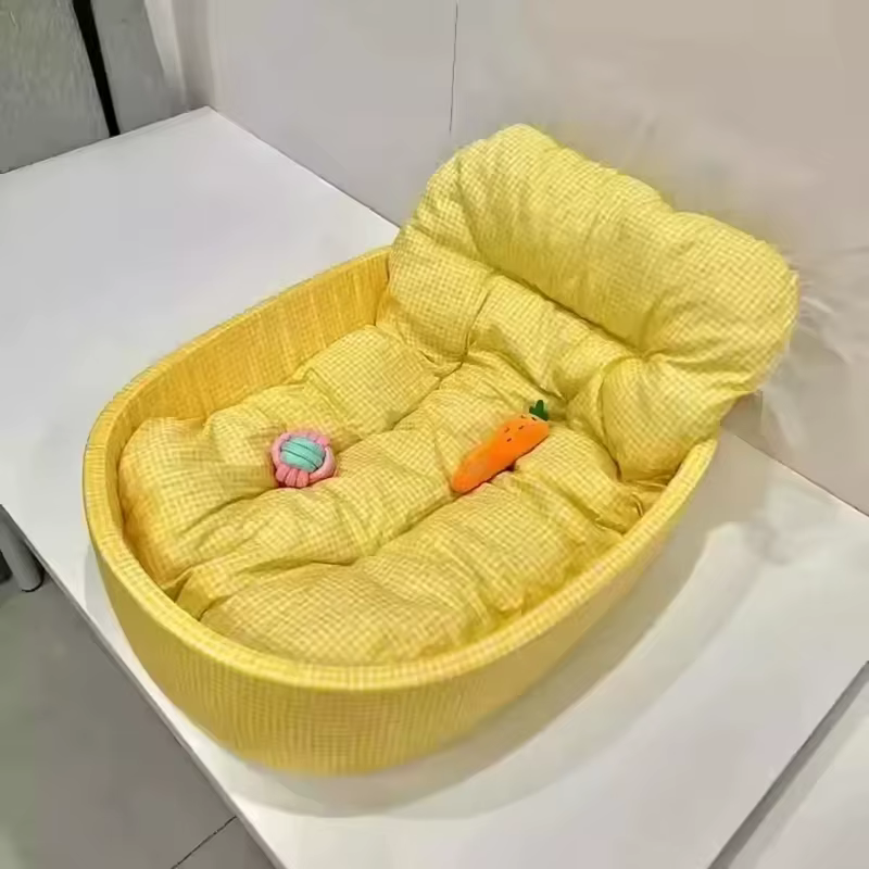 Cama nido suave cálida para gatos y perros mini lavable desmontable - imagen 5