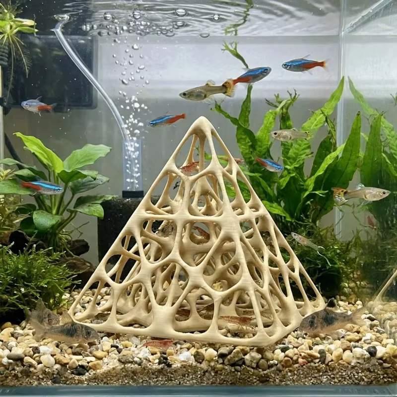 Cueva de Arenisca Natural para Acuario – Refugio para Peces y Camarones - imagen 2