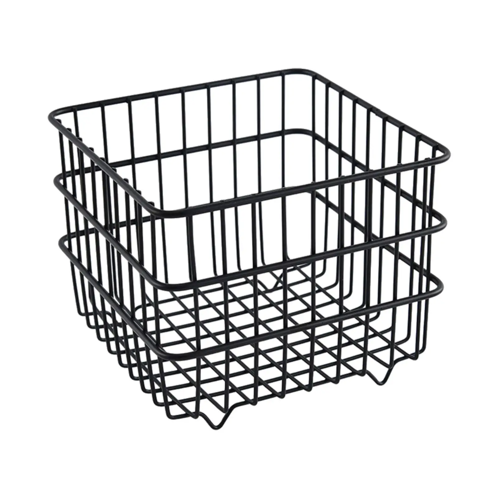 Cesta organizadora metálica para alimentos de mascota – Storage basket negro - imagen 3