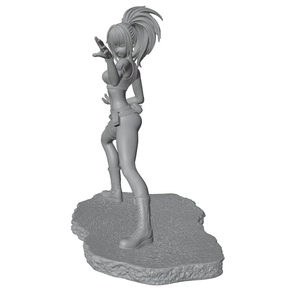 Vista completa de la figura de 75 mm sin pintar
