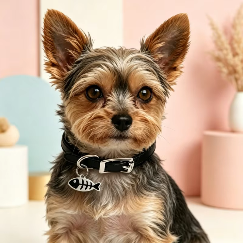 Placa de Identificación Personalizada para Perro y Gato con Grabado