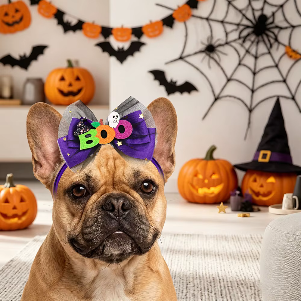 Lazos de encaje Halloween para perros – Ajustables y elásticos - imagen 3