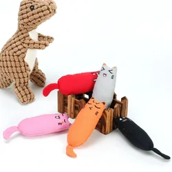 Juguete interactivo de peluche para gatos con catnip y sonido