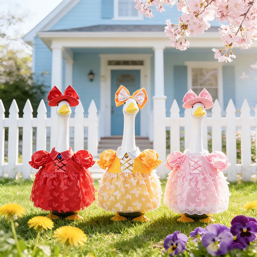 Ganso Blanco Inflable para Jardín y Boda – Decoración de Exterior - imagen 2