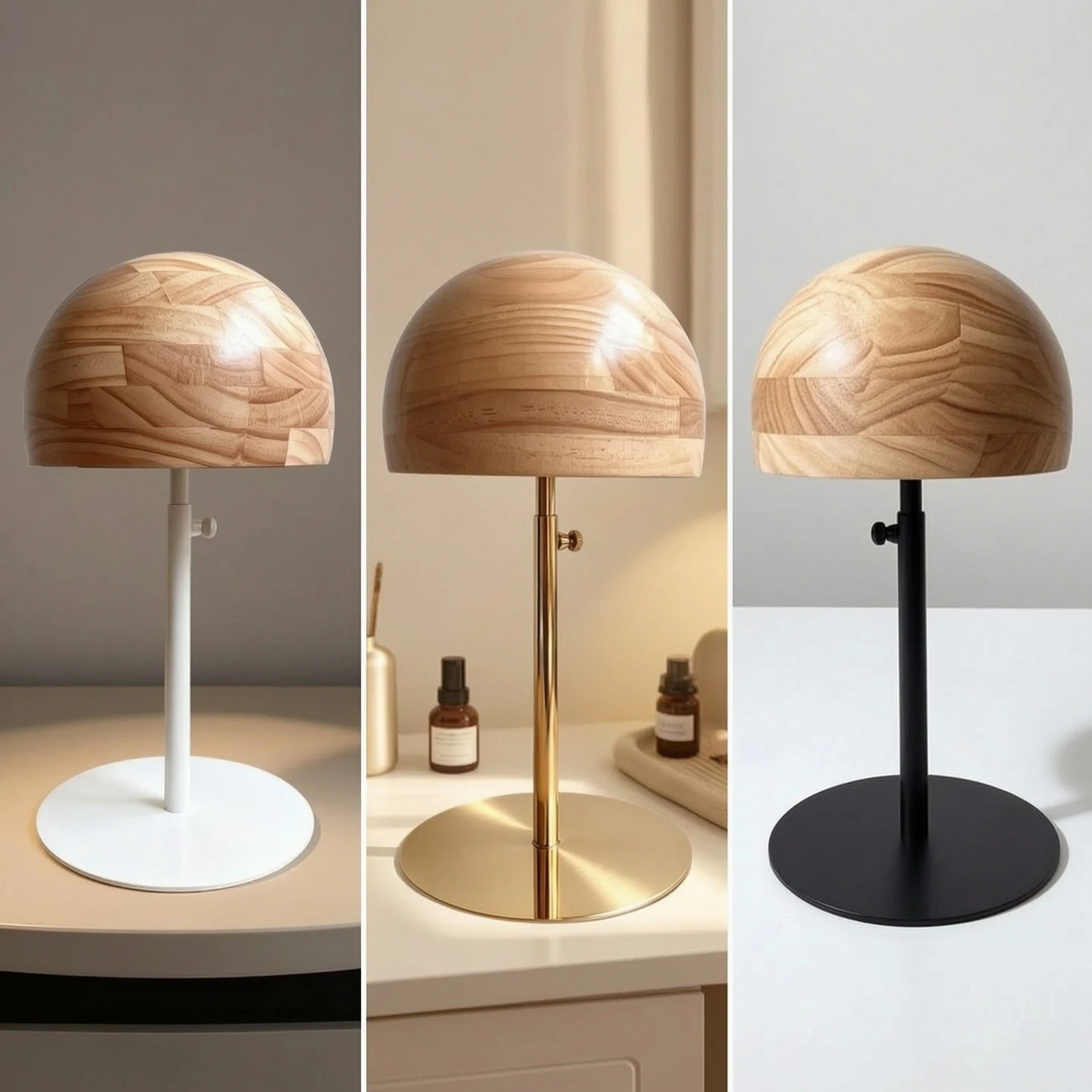 Expositor de sombreros para mascotas con cúpula de madera – Mostrador - imagen 2