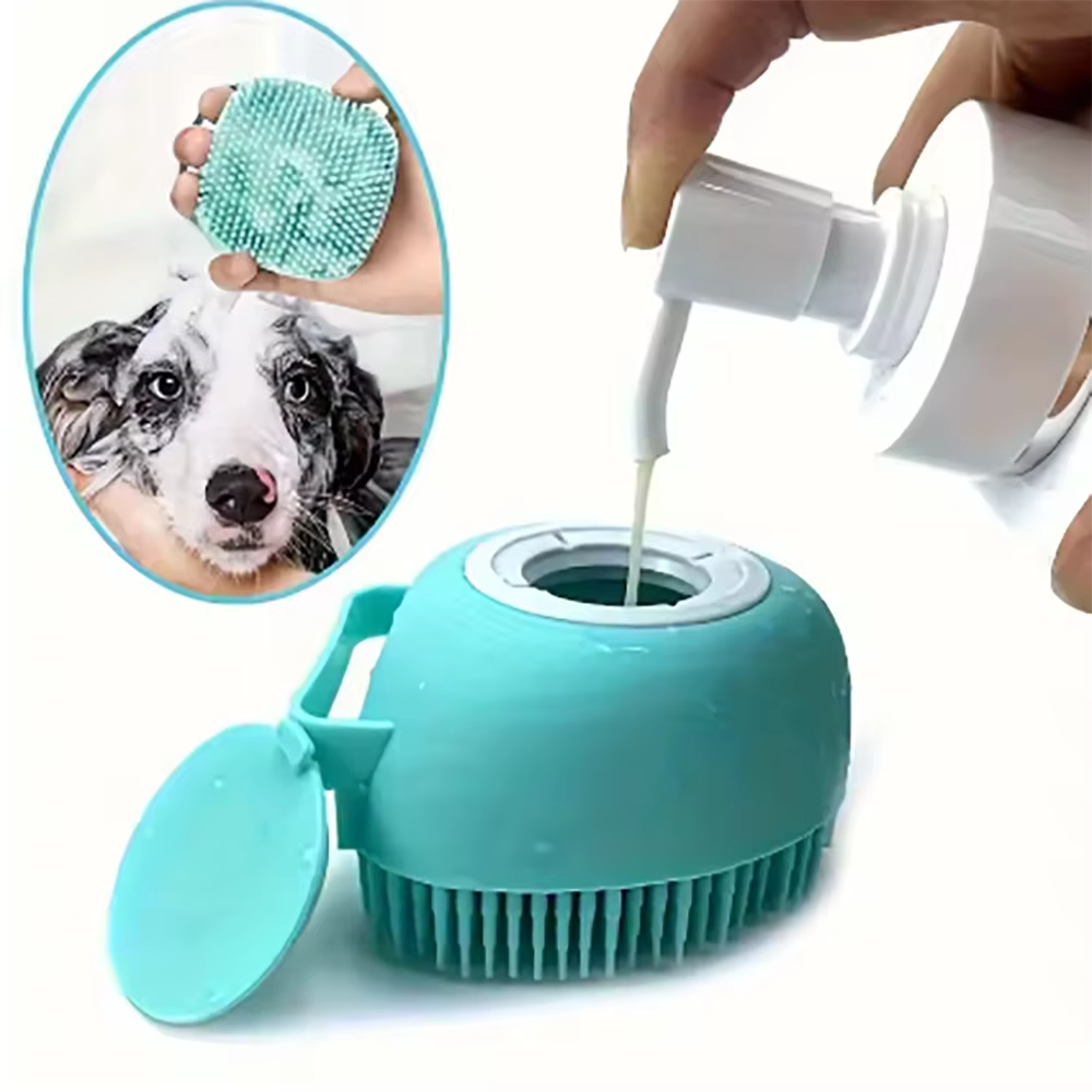 Kit aseo con tijeras y cepillo de silicona para gatos y perros - imagen 5