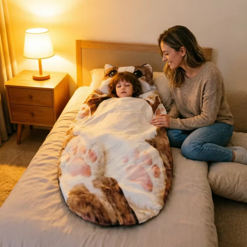 Saco de Dormir Lavable para Gatos y Perros – Uso Hogar y Viaje - imagen 2