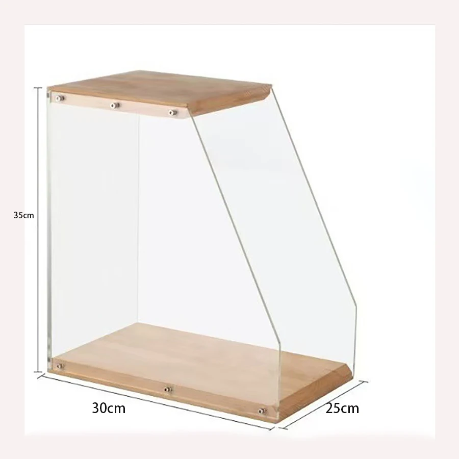 Sección transparente del exhibidor de vinilos