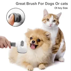 Cepillo autolimpiante para gatos y perros: elimina subpelo