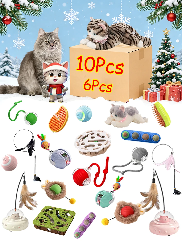 Juguetes interactivos para gatos en set variado