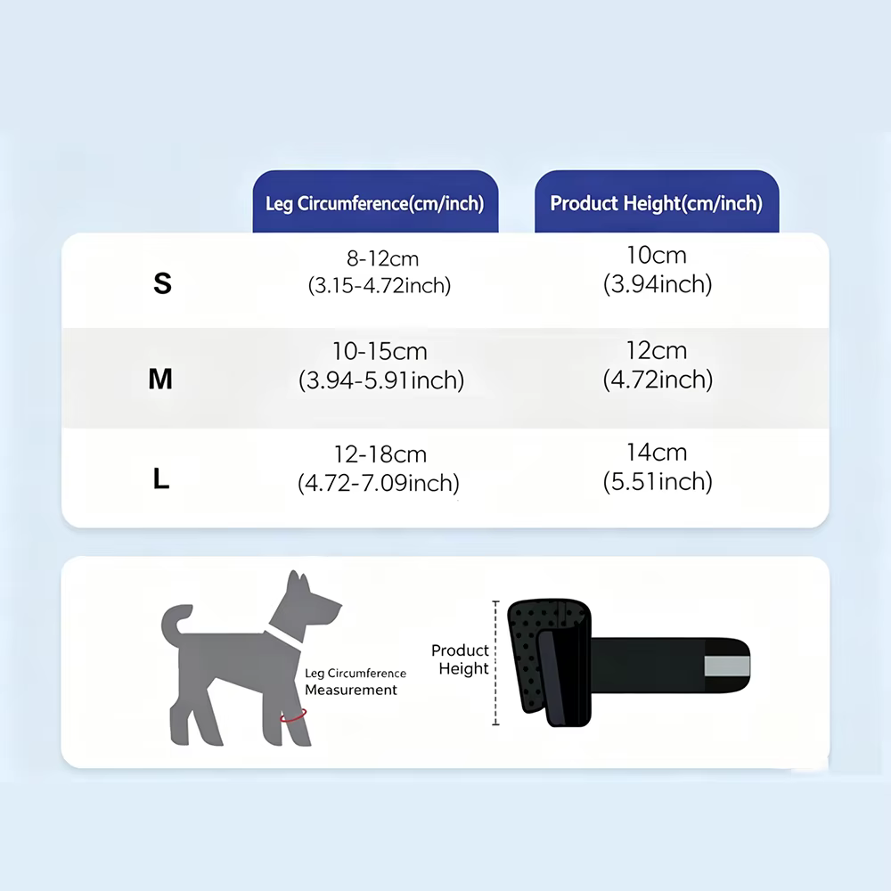Rodillera compresiva para rodilla de perro con varilla de soporte - imagen 4