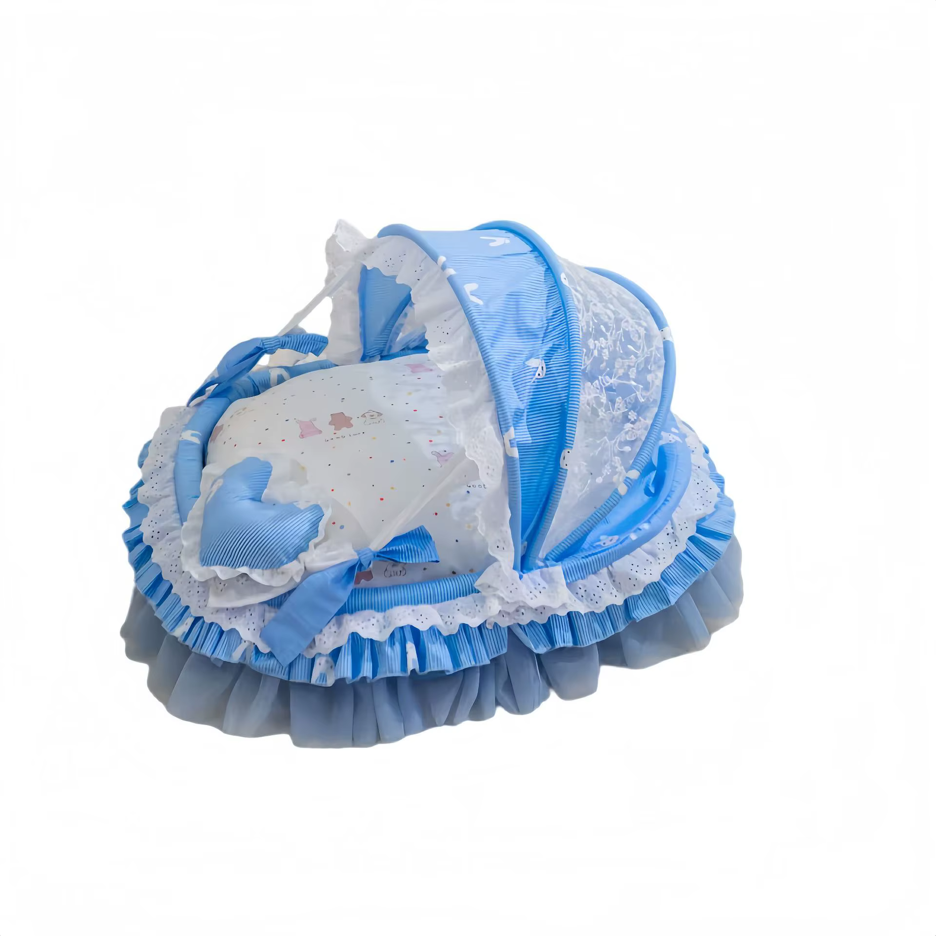 Cama de algodón fresca desmontable tipo tienda para gatos y perros - imagen 4