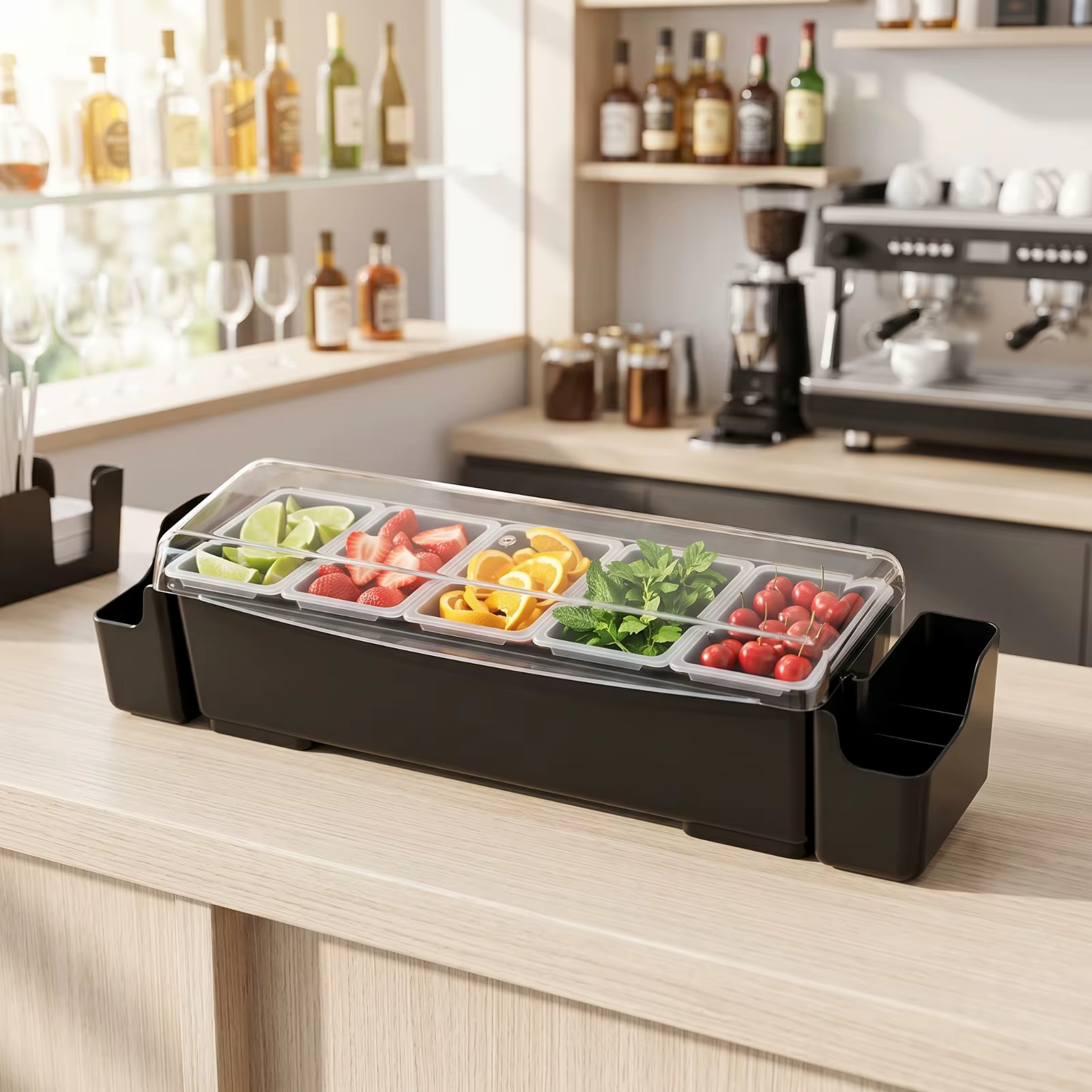 Organizador de snacks con tapa transparente para gatos y perros - imagen 2