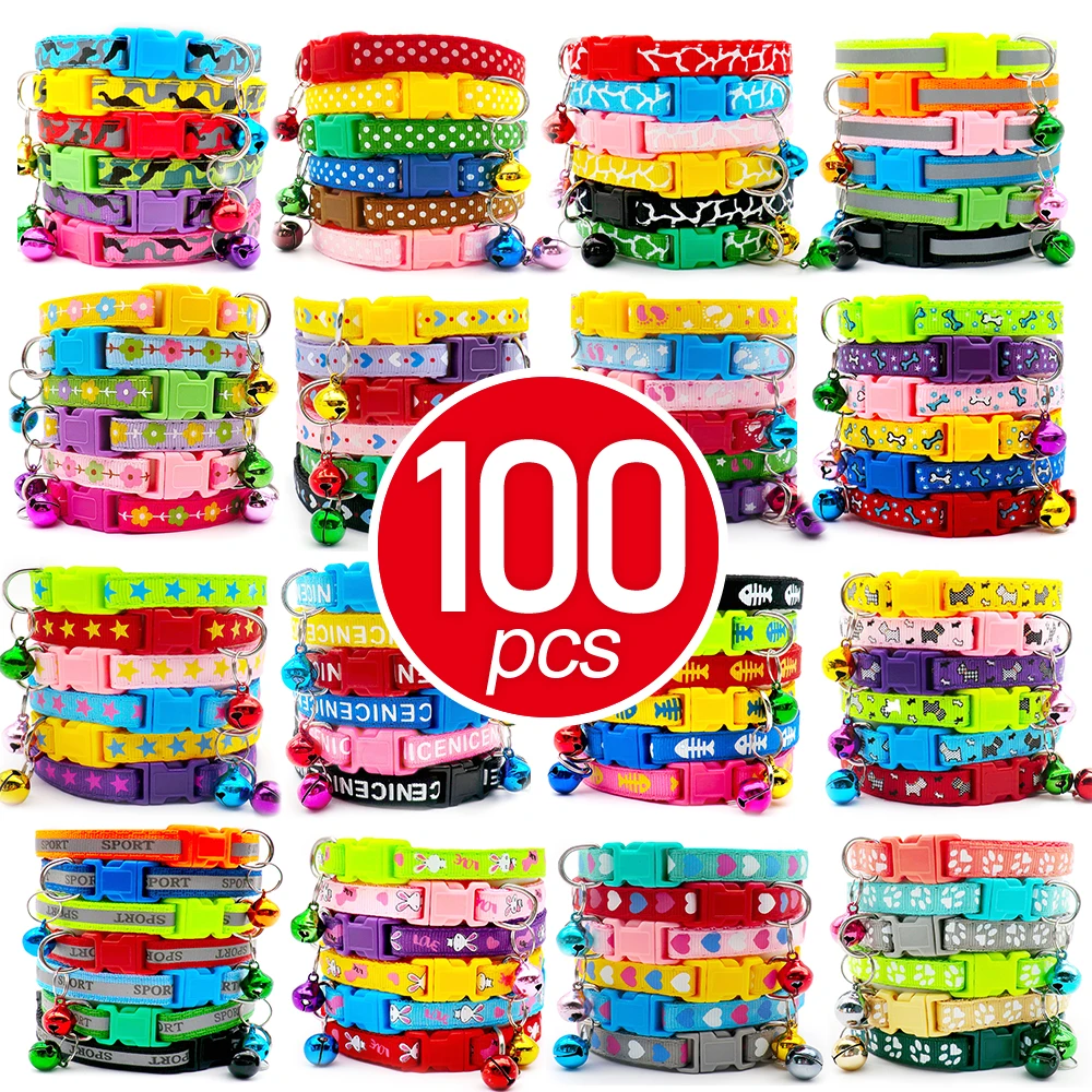 Collar ajustable con campana para perro pequeño