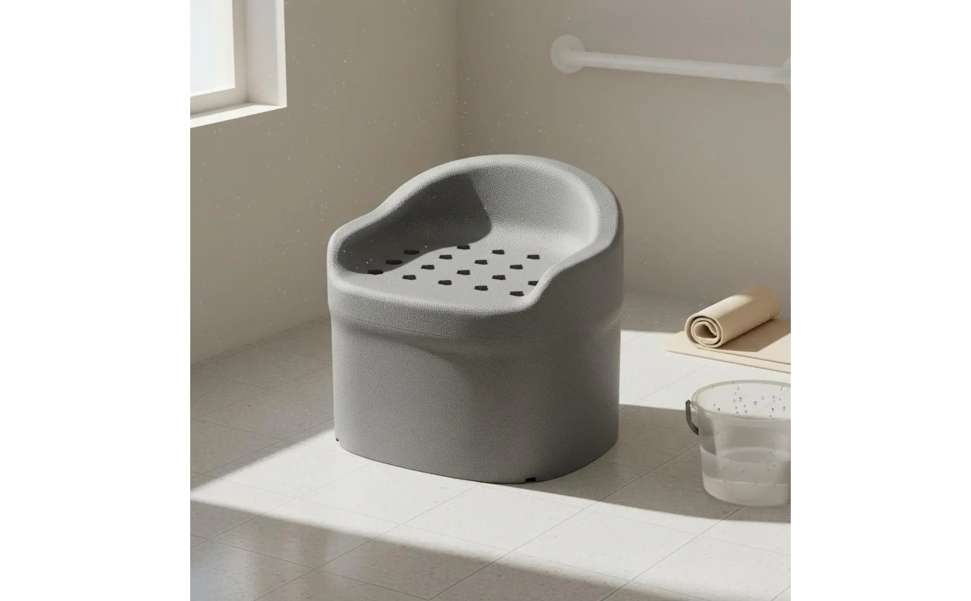 Silla con drenaje