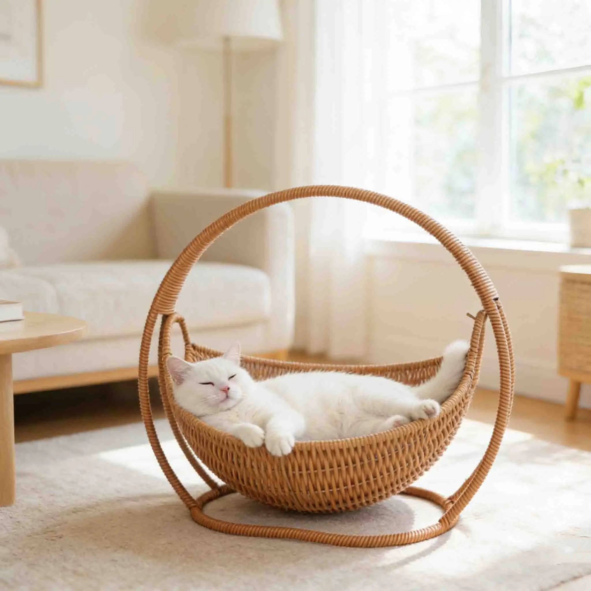 Cama para gatos con sensación de refugio
