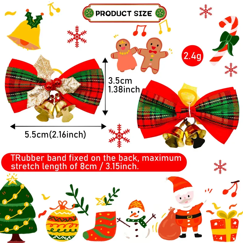 Lazos en tonos navideños