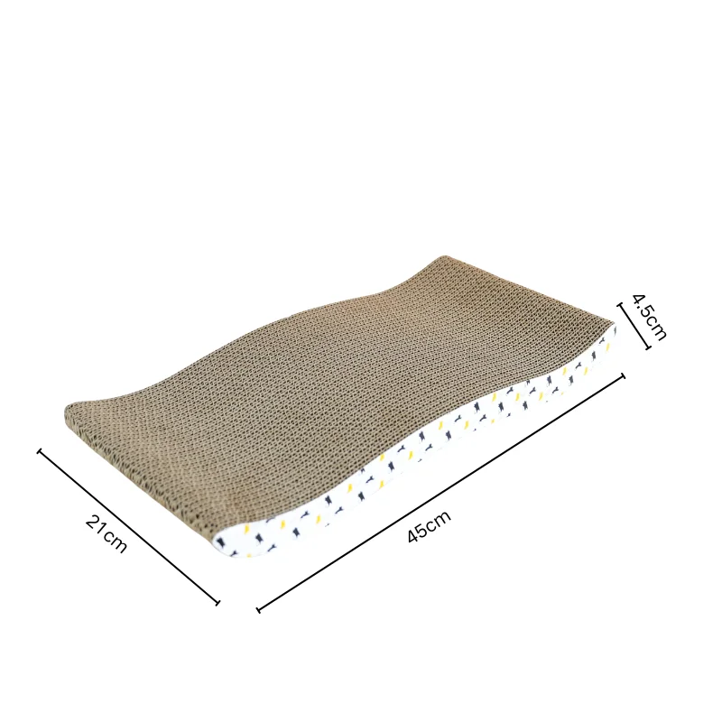 Rascadores para Gatos, Tabla de Cartón para Rascar, Almohadillas Duraderas de Papel Corrugado para Afilar Garras, Sofá para Mascotas, Accesorios para Gatitos vista frontal