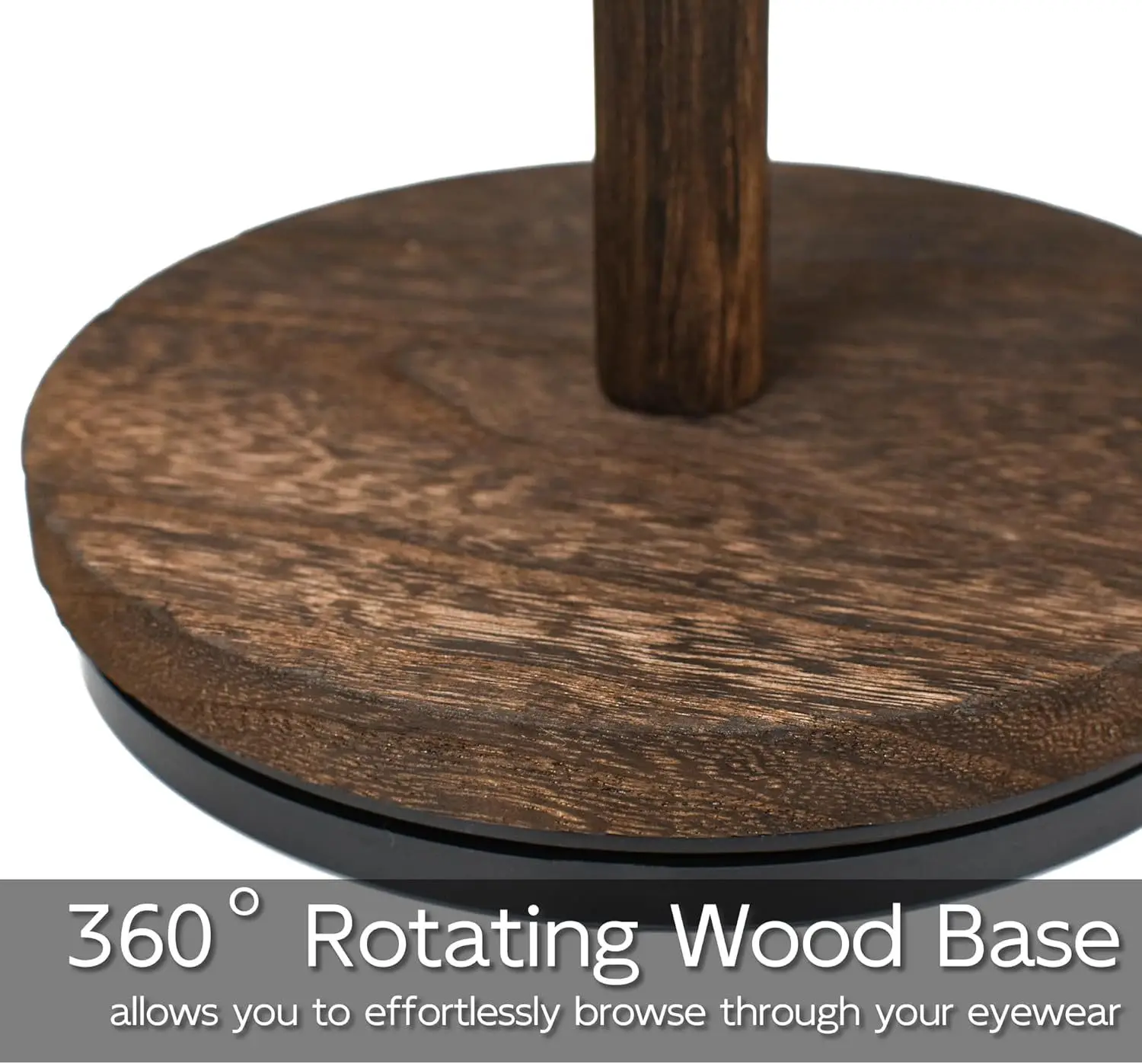 Organizador Giratorio Gafas de Sol con Base – Expositor Madera - imagen 3