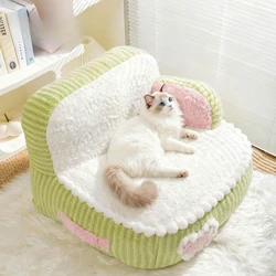 Camita térmica acolchada para gatos y perros pequeños
