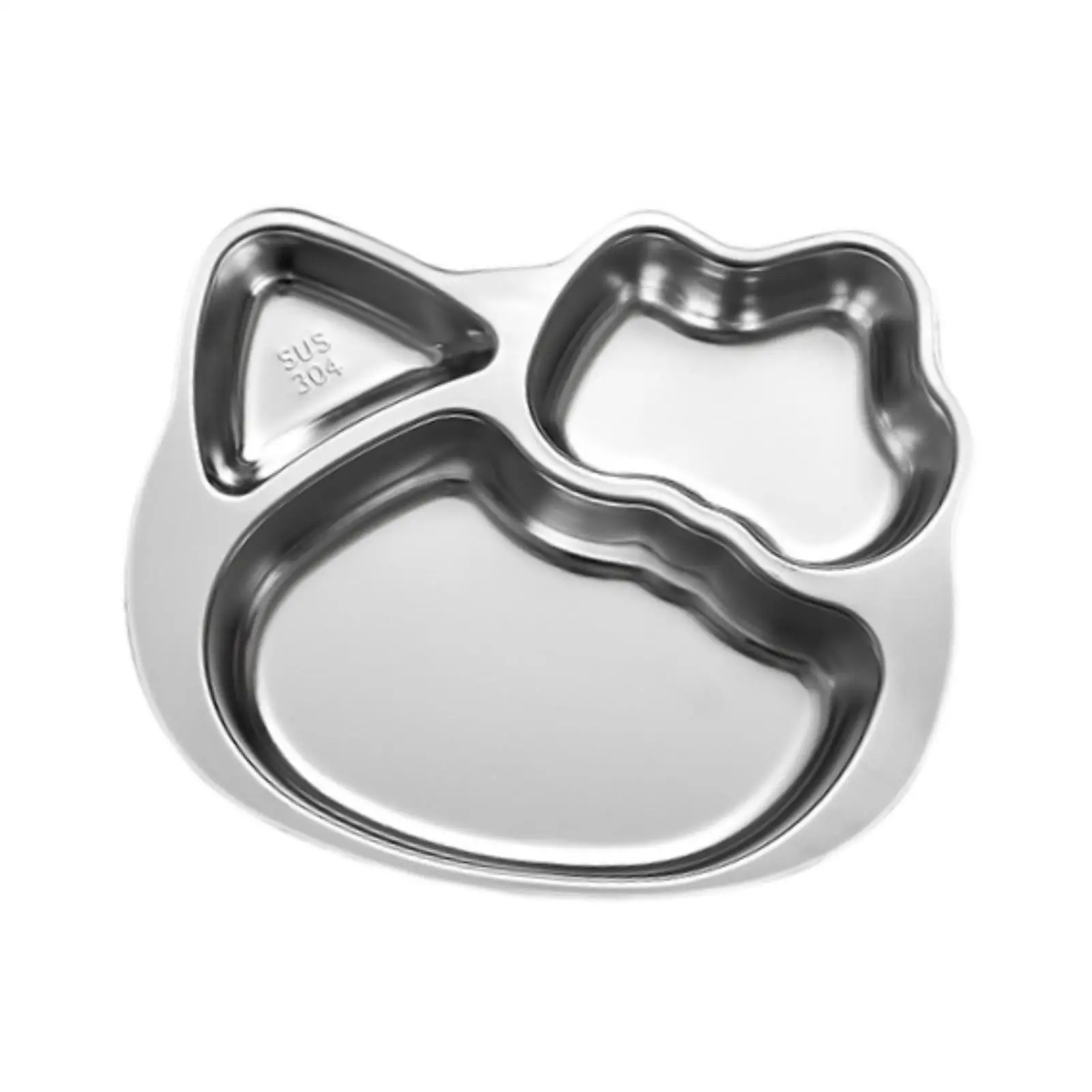 Bandeja de acero inoxidable con compartimentos para gatos y perros - imagen 4