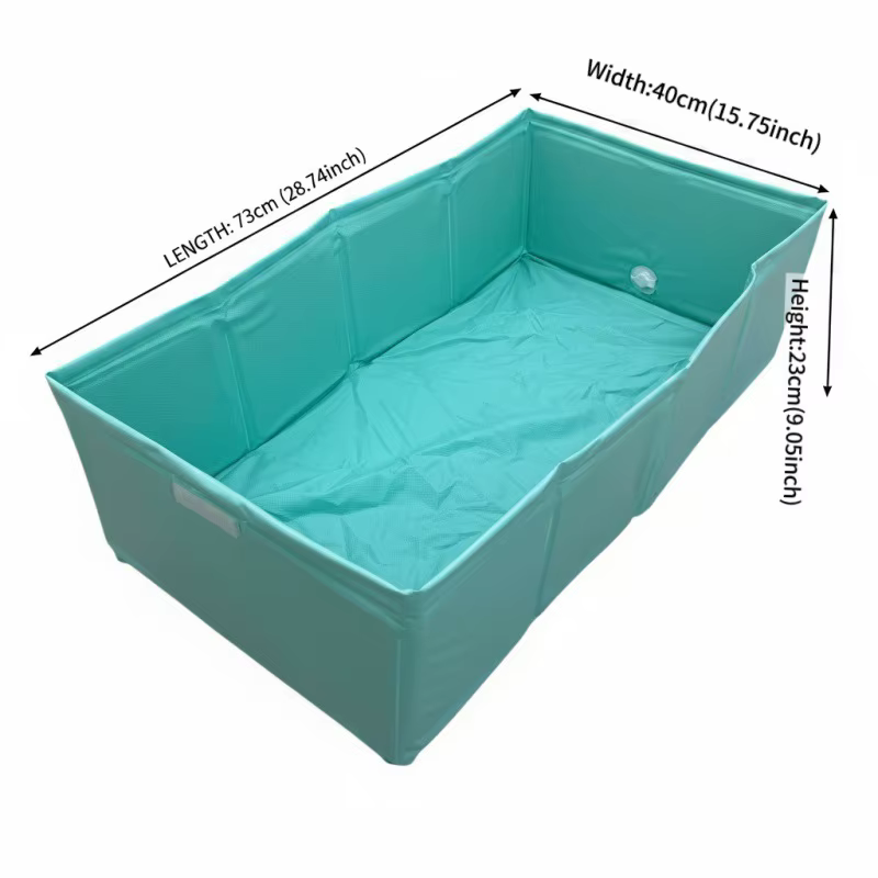 Bañera plegable para baño de mascotas