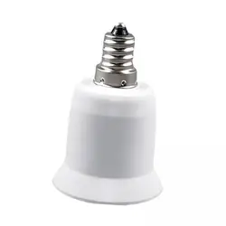 Adaptador Bombilla E12 a E27 – Convertidor Base Lámpara Hogar