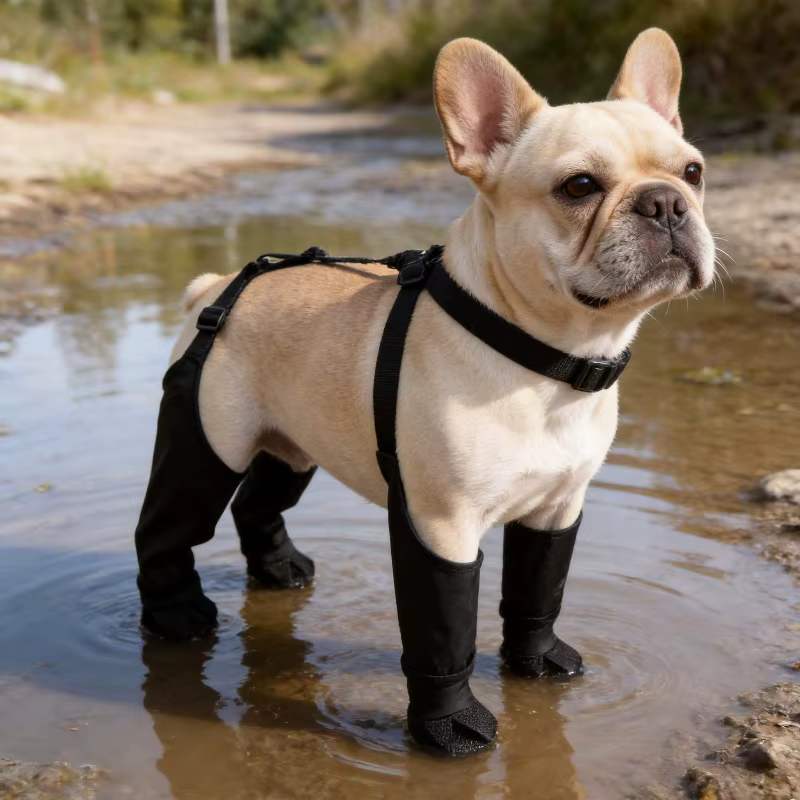 Botas impermeables para perros con ajuste