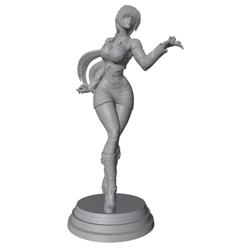 Figura de resina de mujer en miniatura para montar, sin pintar - imagen 2