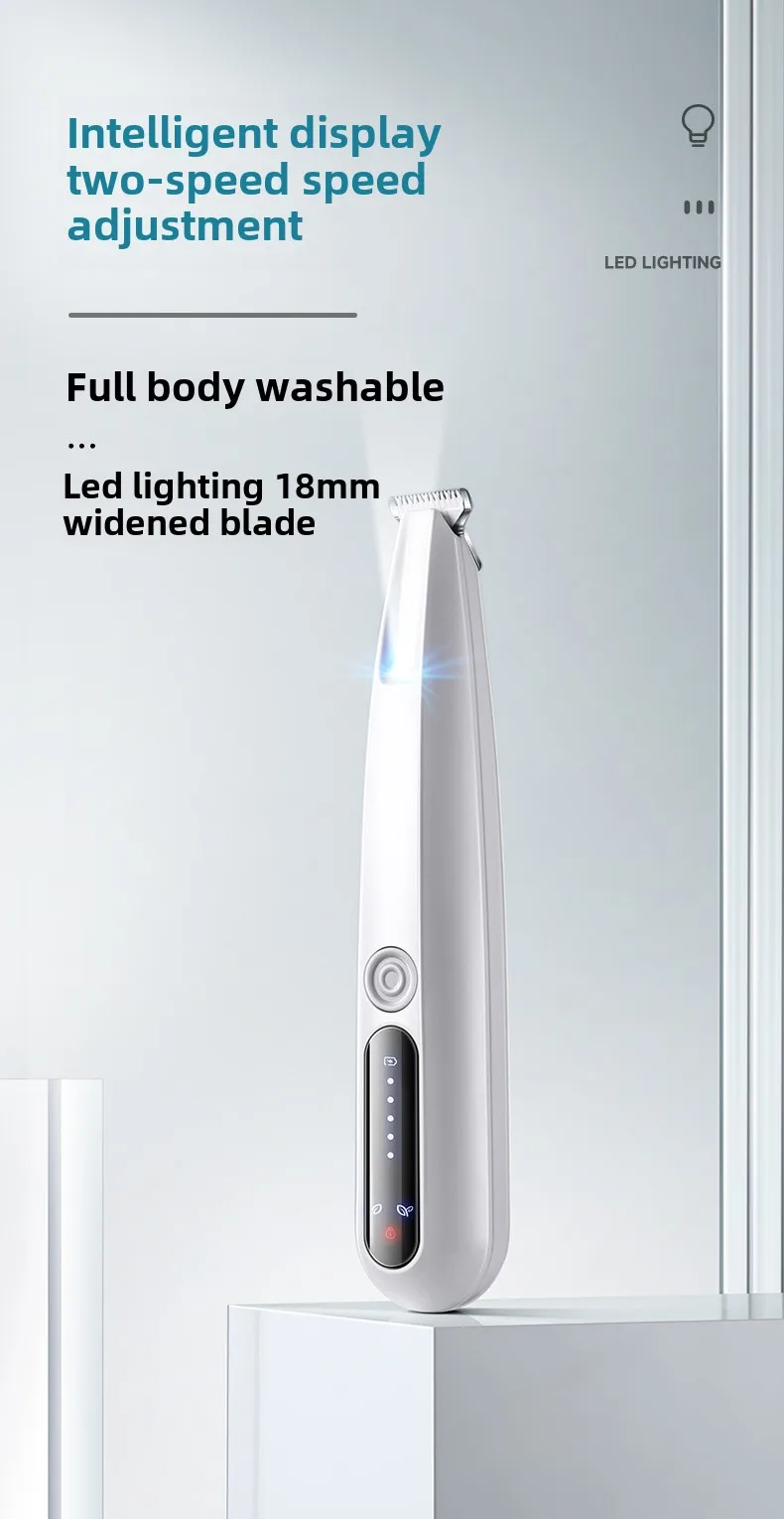 Cortadora de pelo impermeable en uso