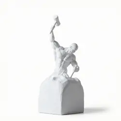 Escultura decorativa de figura humana para escritorio o estantería