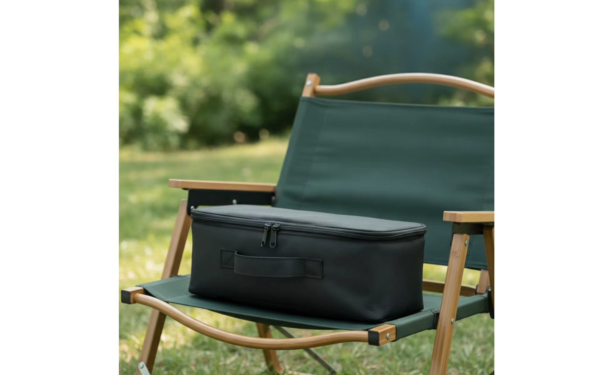 Estuche plegable con asa frontal para ventilador portátil
