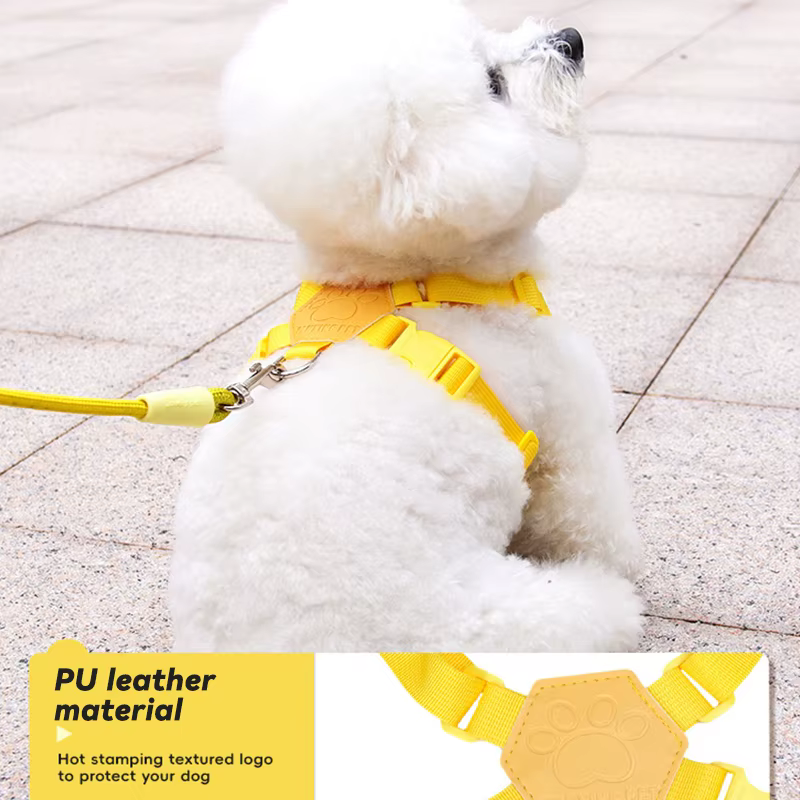 Arnés floral ajustable con correa para perro - imagen 5