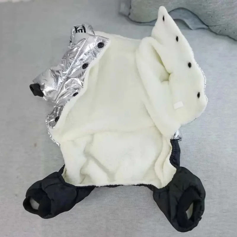 Abrigo térmico para perros mini vista dorsal