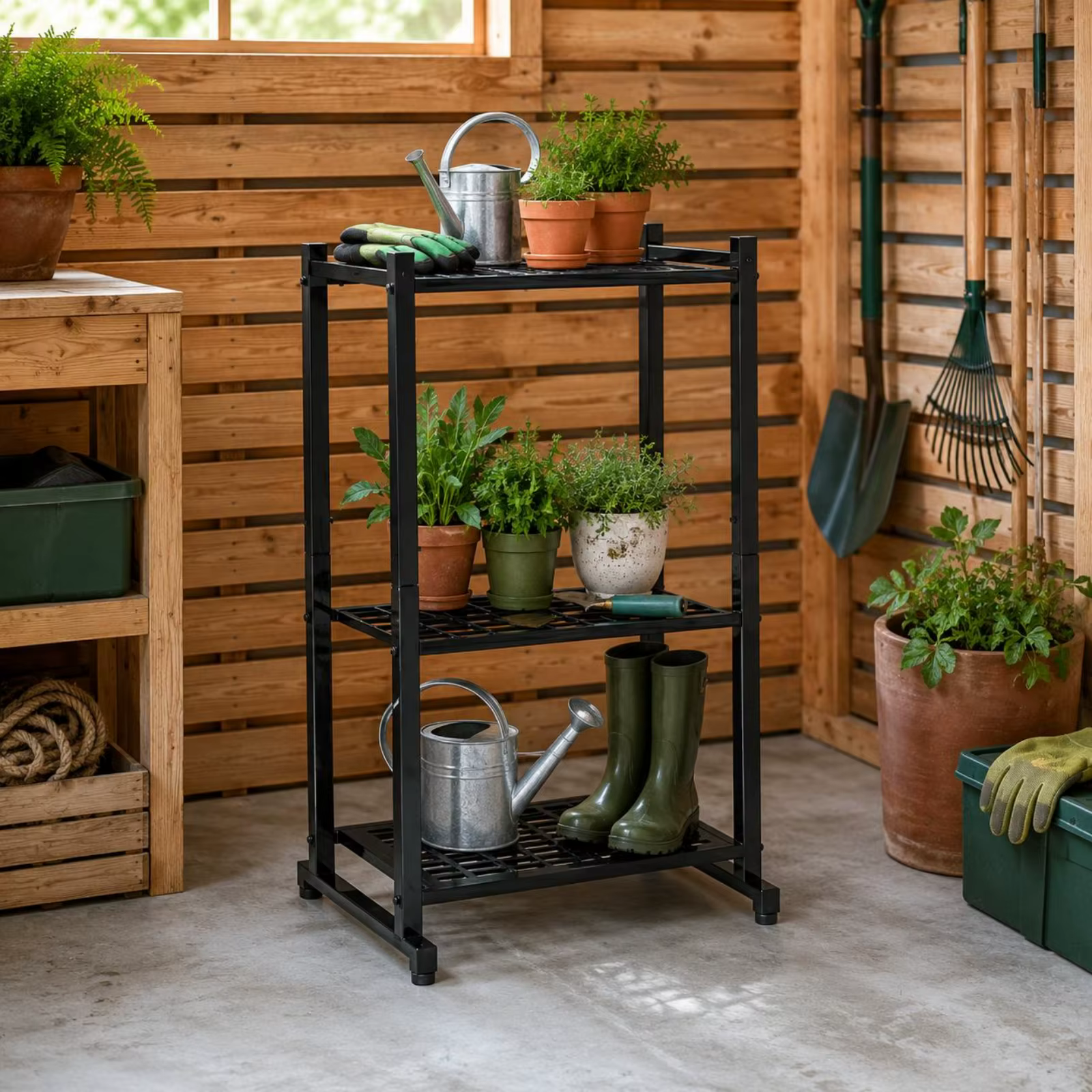 Estante jardín niveles para almacenar en exterior, gatos y perros - imagen 5