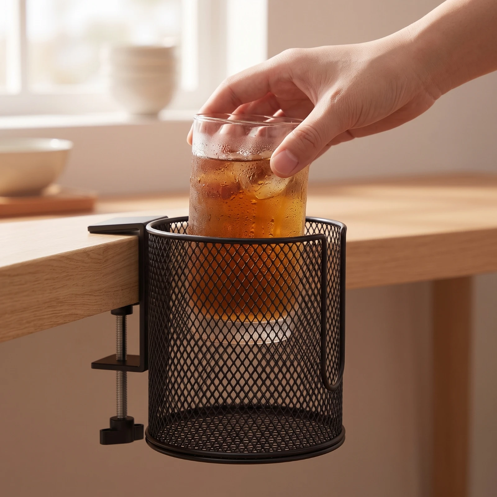 Soporte Portavasos con Abrazadera para Gatos y Perros – Portable para Mesa - imagen 3