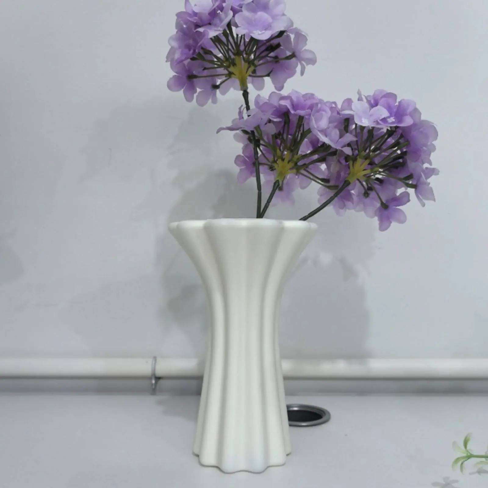 Jarrón decorativo para flores diseño nórdico resistente de cerámica imitación - imagen 4