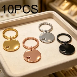Chapa identificativa corazón acero inoxidable personalizable para gatos y perros