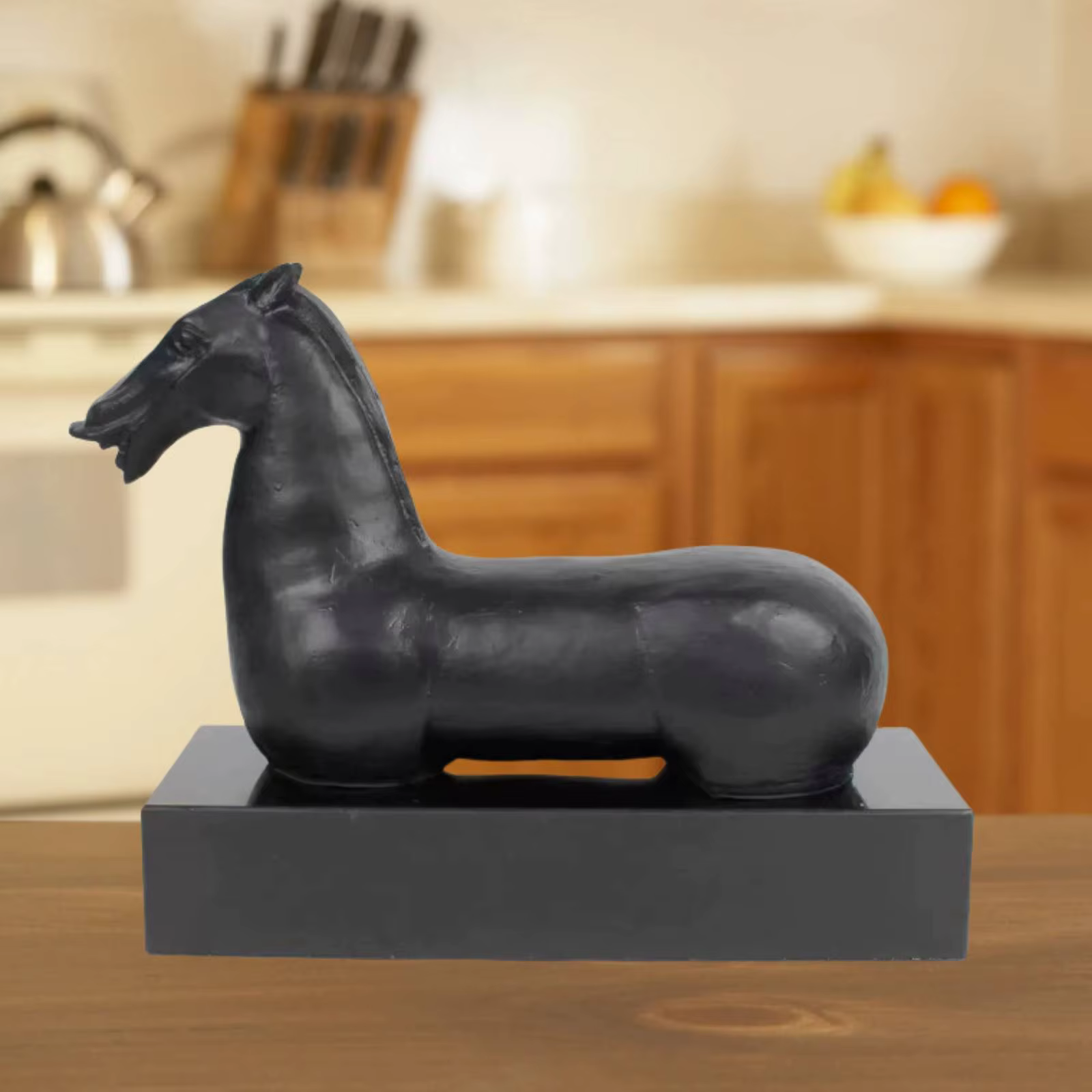 Figura de caballo minimalista brillante para gatos y perros de mesa - imagen 4