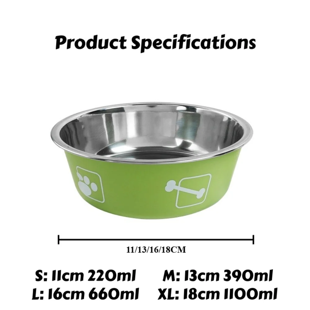 Comedero antivuelco de acero inoxidable para perros y gatos - imagen 4