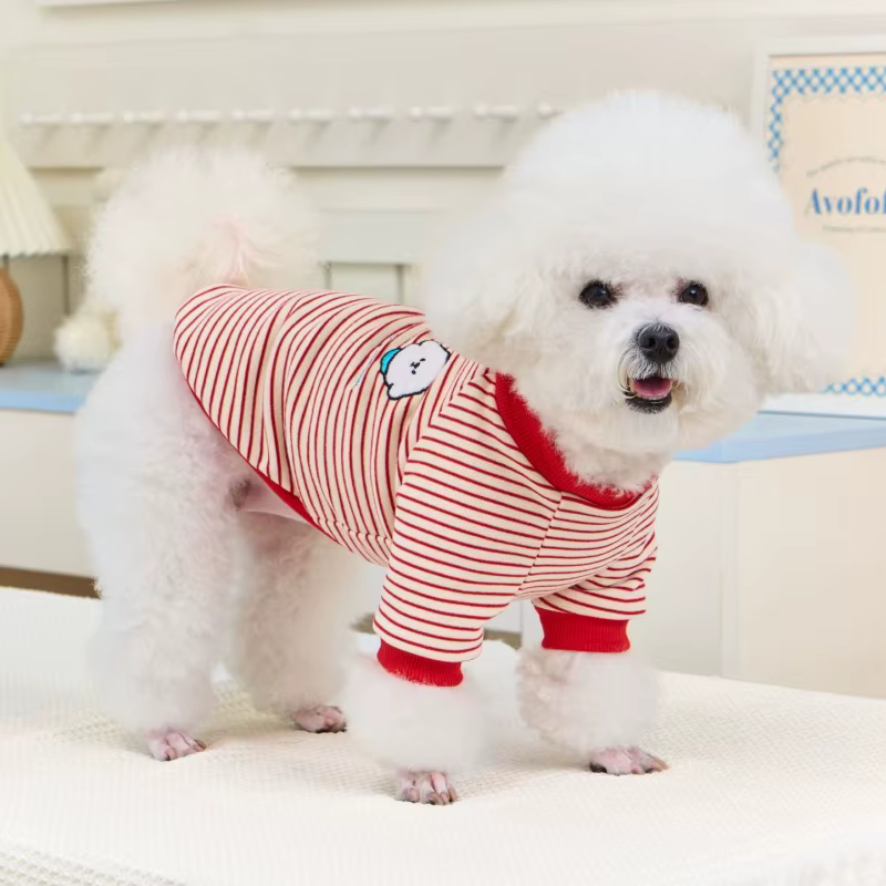 Camiseta de rayas para perros y gatos – Tejido suave - imagen 2