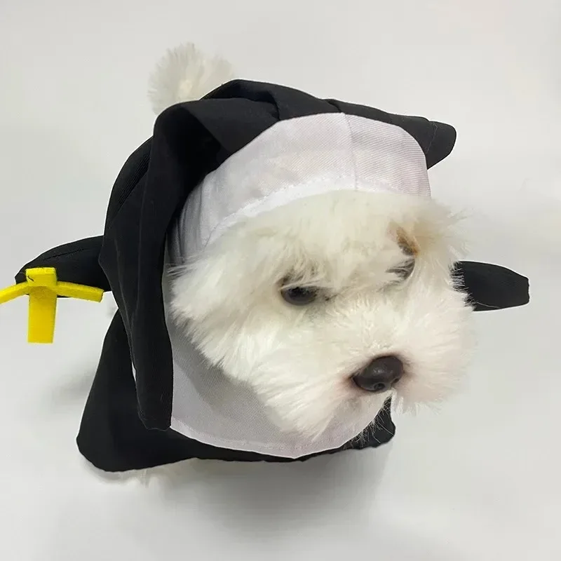 Disfraz de Monja para Perro - Traje Completo para Halloween - imagen 3