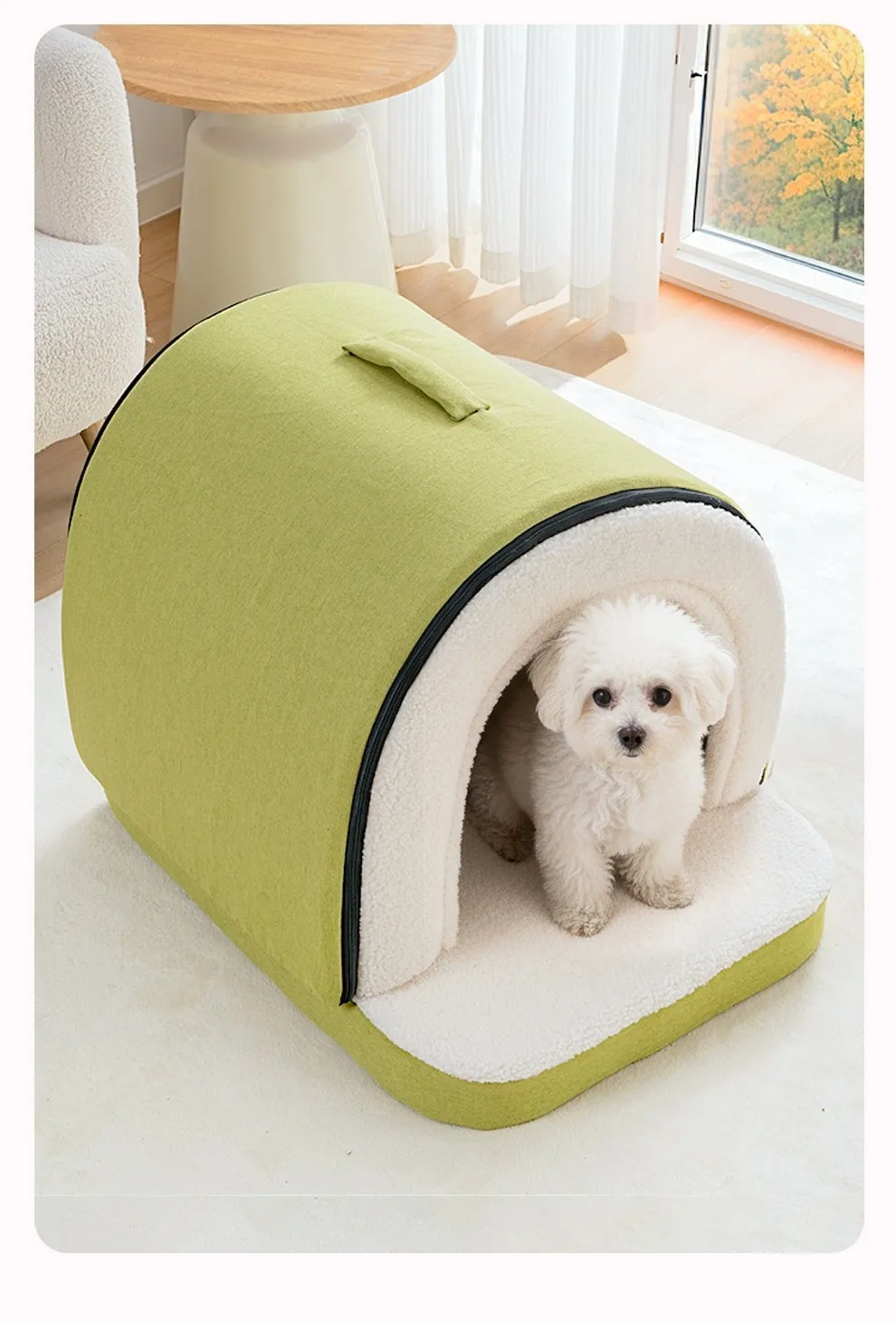 Cama acogedora con base gruesa