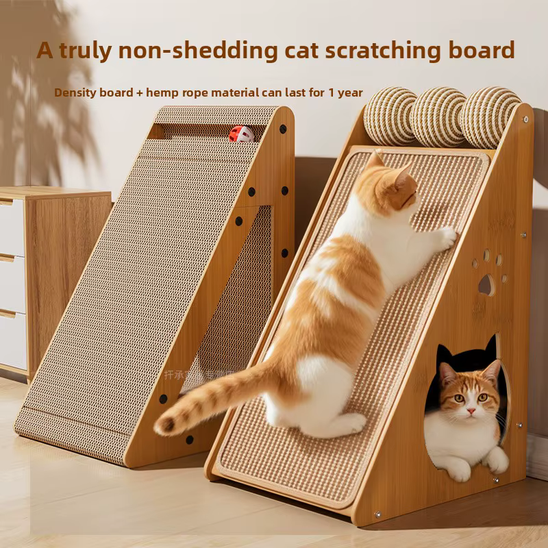 Rascador vertical para gatos con sisal y protector de sofá - imagen 3