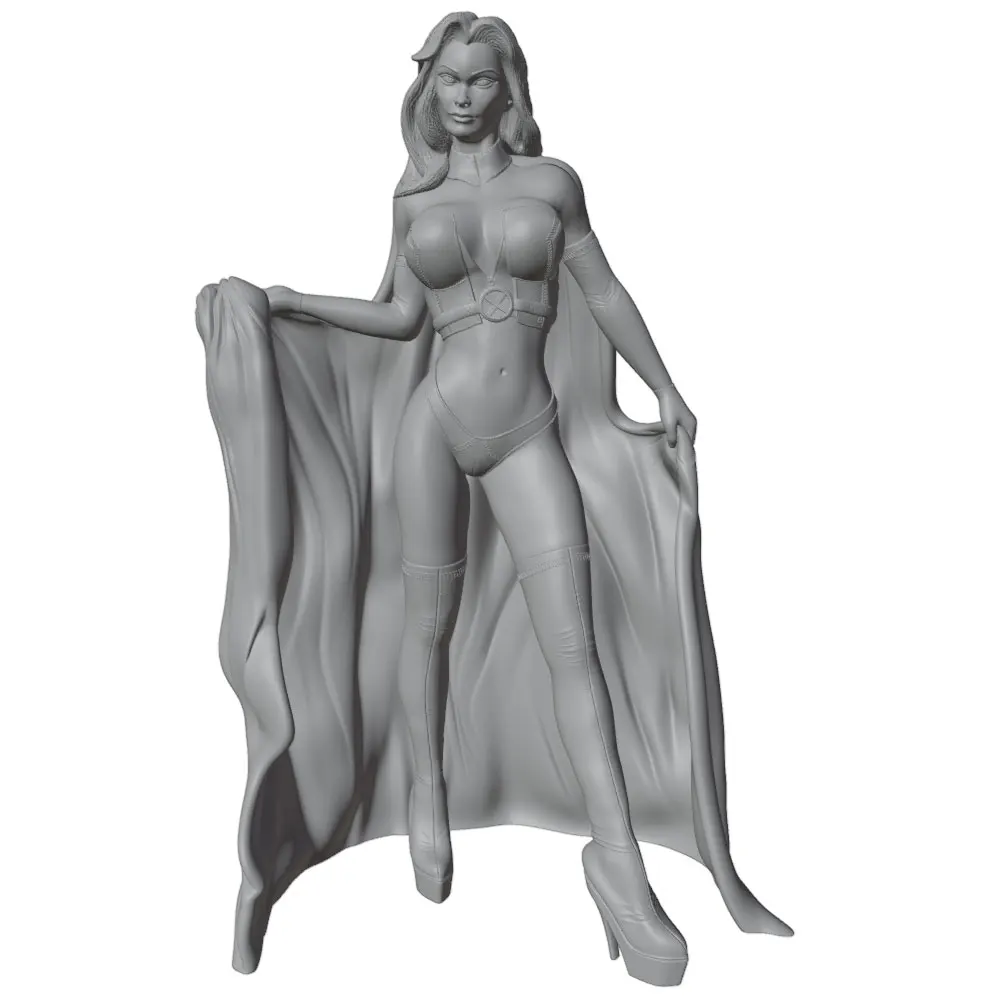 Kit modelo de resina impreso en 3D, muñeca gris sin montar - imagen 2